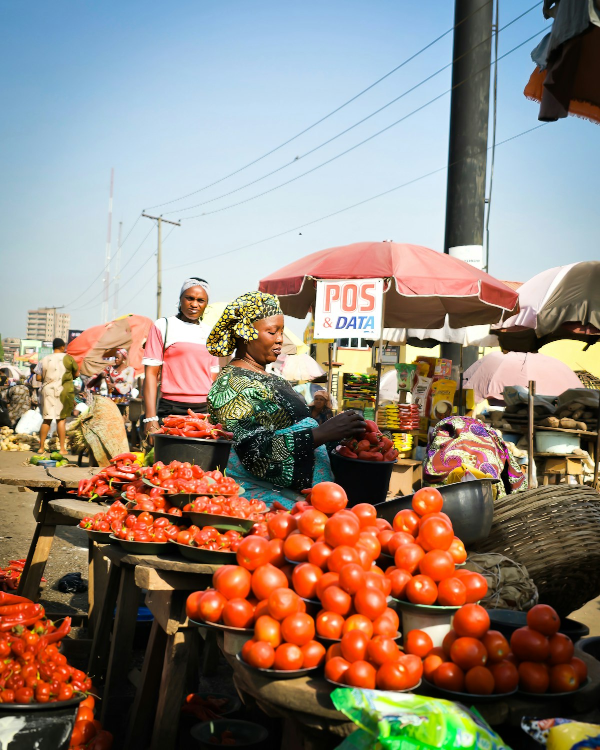 Bodija market stall vendors in Ibadan